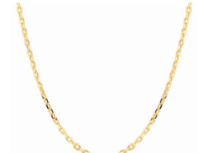 Rhodium-Plated Cross Chain Thickened Durable Design