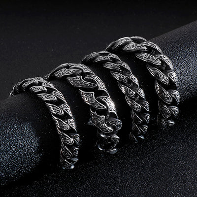 Link Chain Bracelet Punk Stainless Steel Jewelry