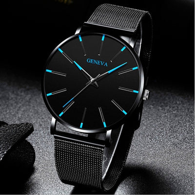 Mesh Strap Mens Quartz Watch Classic & Durable