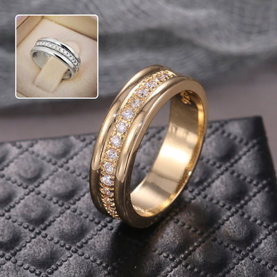 Rhinestone Hand Ring Golden & Silver Fashion Jewelry