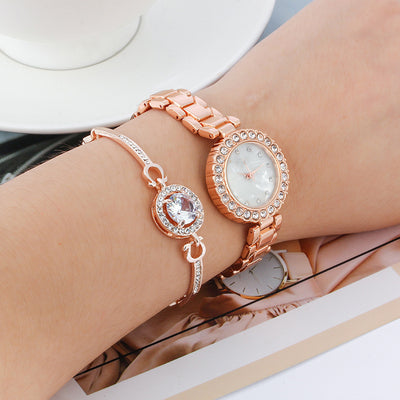 Diamond Quartz Bracelet Women Watch Fashion Accessory